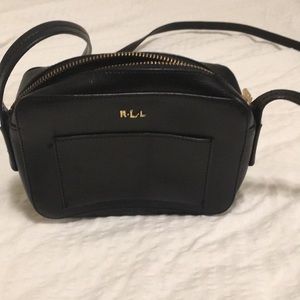 Ralph Lauren cross body black purse